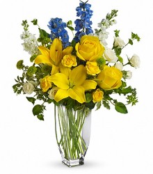 Fresh Yellow Vase from Crestwood Flowers, your flower shop in Kansas City