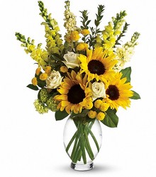 Sunflower Vase from Crestwood Flowers, your flower shop in Kansas City